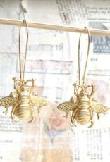 EARRINGS-BUMBLEBEE LARGE DANGLES GLD