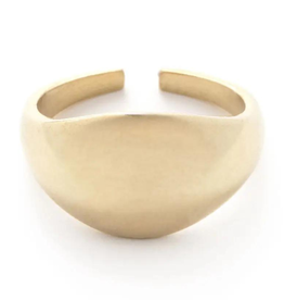 Faire/Amano Studio RING-BRASS SIGNET DOMED