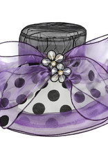 HAT-S OCCASION-ORGANZA POLKA DOT