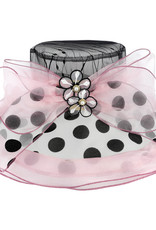 HAT-S OCCASION-ORGANZA POLKA DOT