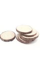 Faire/Wax Apothecary COASTERS-NATURAL WOOD SLICE (SET of 4)