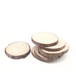 Faire/Wax Apothecary COASTERS-NATURAL WOOD SLICE (SET of 4)