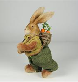 RABBIT, BURLAP W/ BASKET