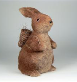 RABBIT, BROWN/ BEIGE, 13”