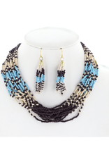 NECKLACE SET-N AMERICAN ROPE/BEADS