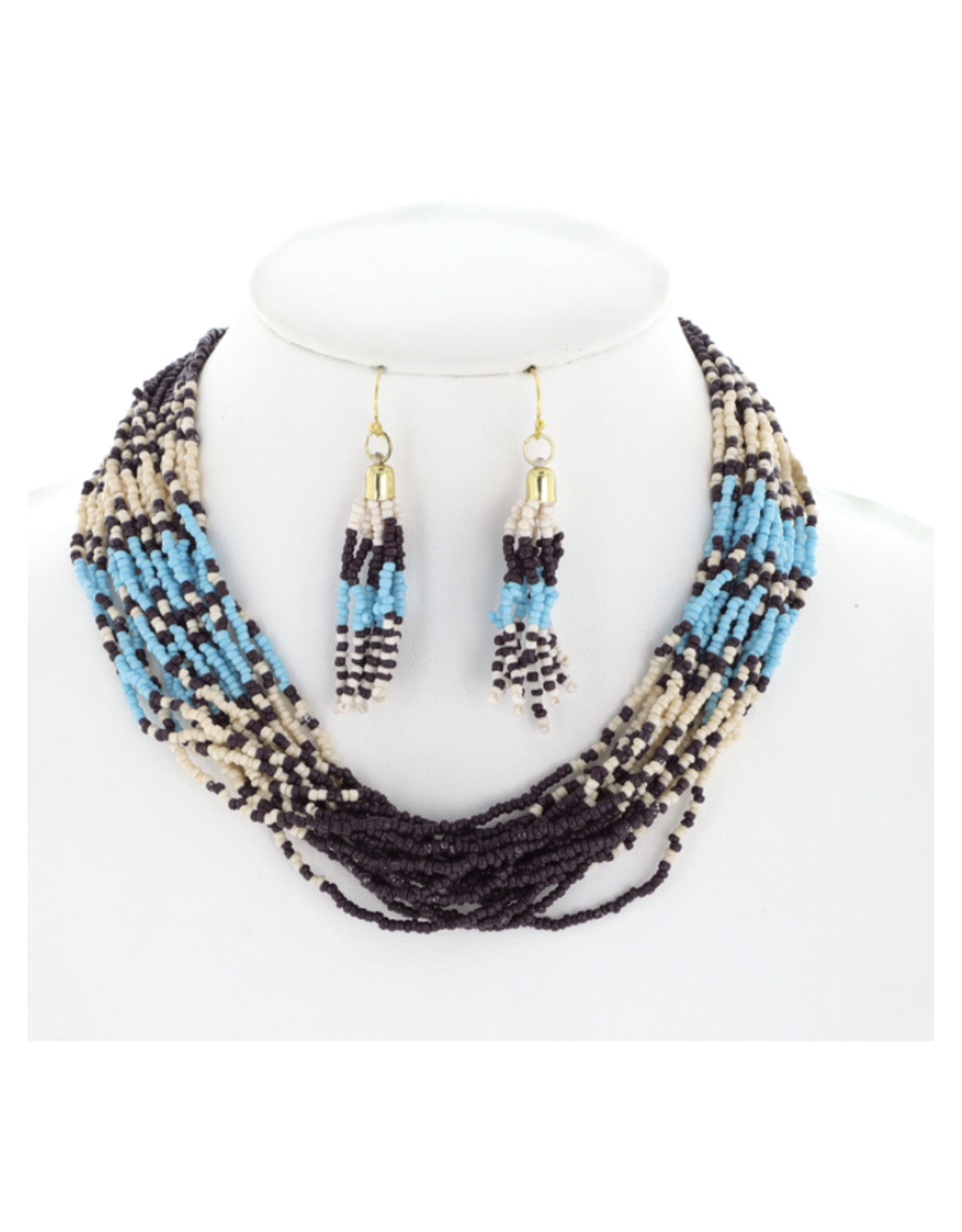 NECKLACE SET-N AMERICAN ROPE/BEADS