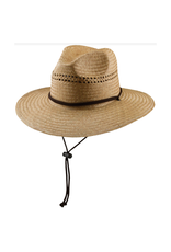 HAT-FEDORA STRAW "SUNLIT" VENTED W/STRAP