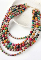 Faire/WorldFinds NECKLACE-KANTHA-INTERTWINING