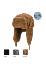 HAT-TRAPPER FAUX SUEDE SOLID