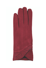 GLOVE-FASHION-WRIST EMBOSSED TRIM