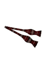 BOW TIE-HAND TIED-PLAID