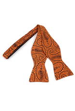 BOW TIE-HAND TIED-WOVEN PAISLEY