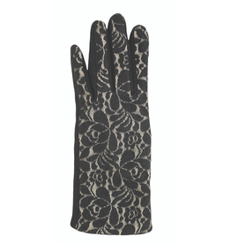 GLOVE-FASHION-LACE BLACK