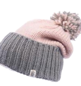 HAT-KNIT BEANIE-MASHA W/POM