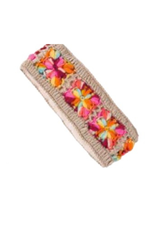 HEADBAND-KNIT-CROCHET FLOWER