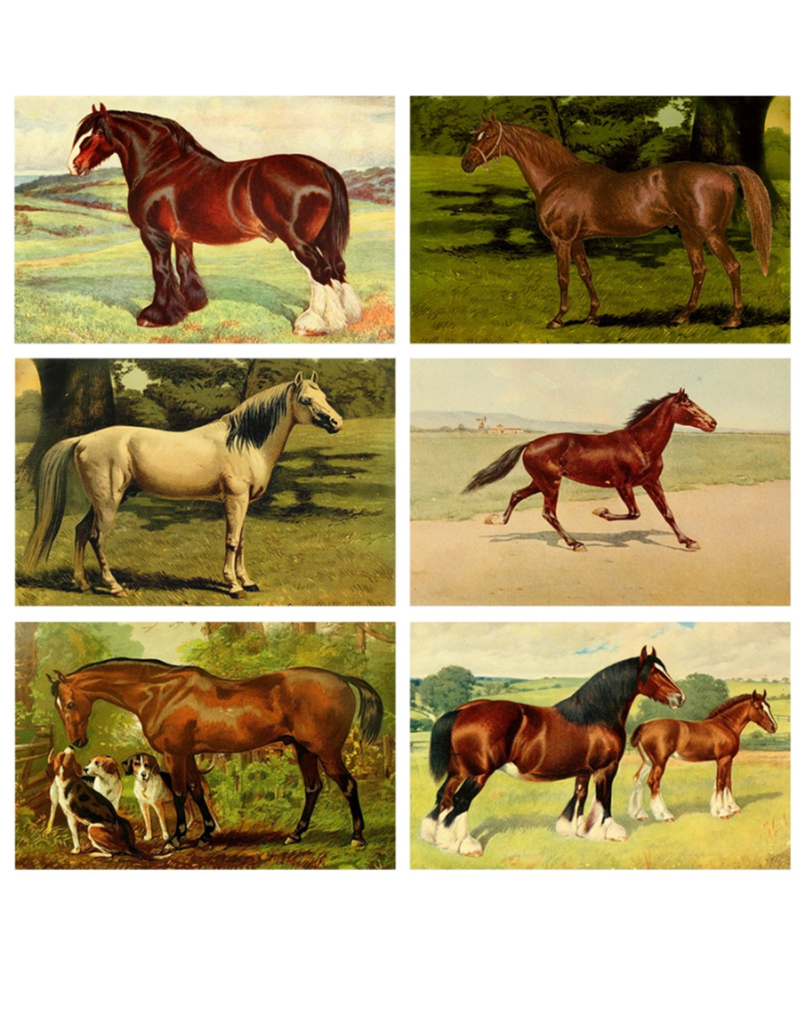 MATCHBOX-VINTAGE HORSES  MINI ASST