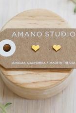 Faire/Amano Studio EARRINGS-STUDS-HEART