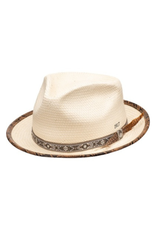 HAT-FEDORA "SOLSTICE" BOUND BRIM/FTR