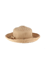 HAT-BUCKET "SARDINIA" RIBBON W/WOVEN BRIM