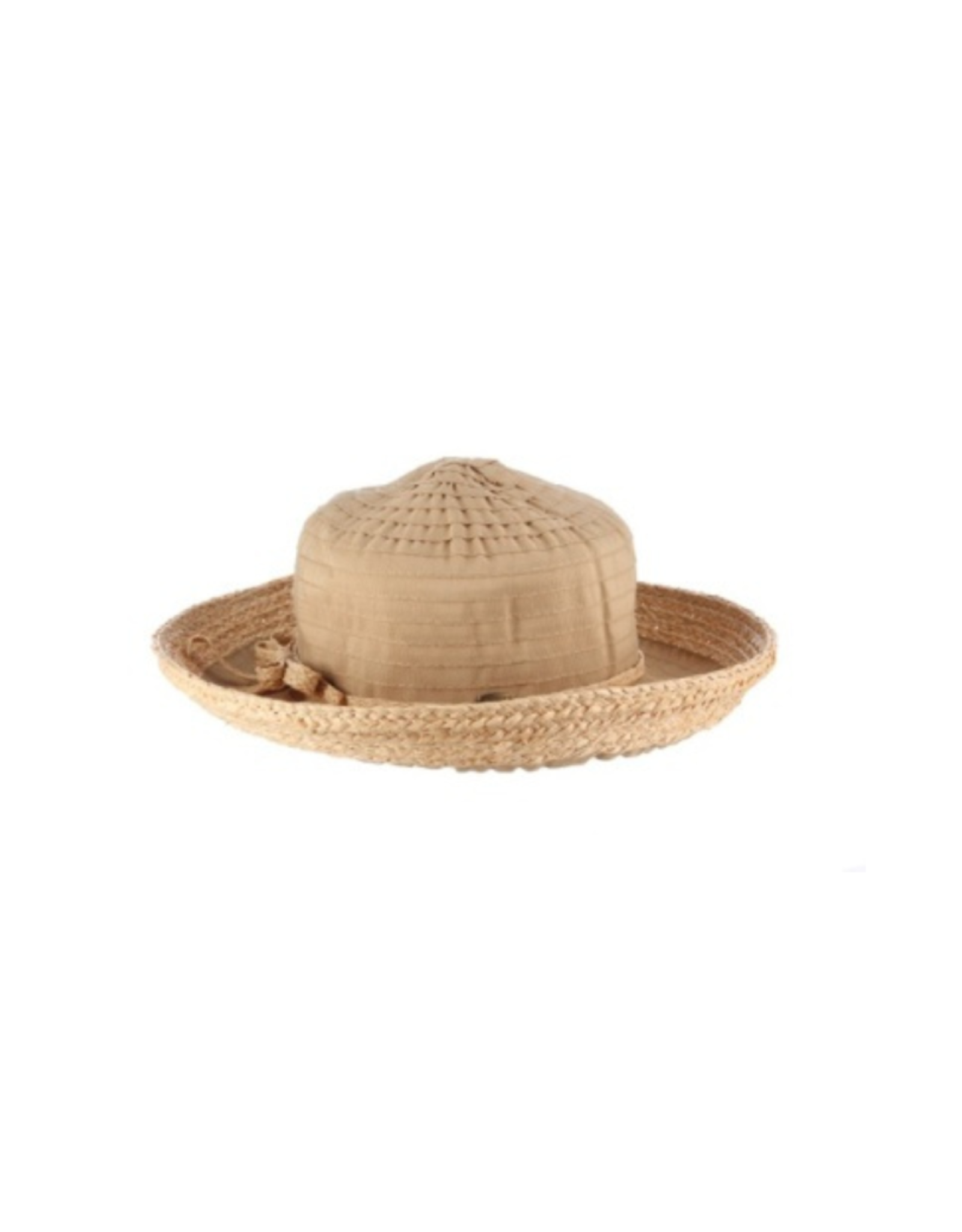 HAT-BUCKET "SARDINIA" RIBBON W/WOVEN BRIM