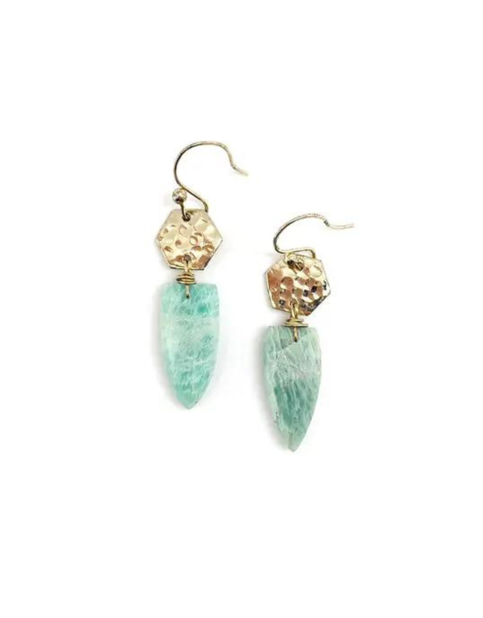 Faire/Anju Jewelry EARRINGS-AKRITI G/LG FACETED