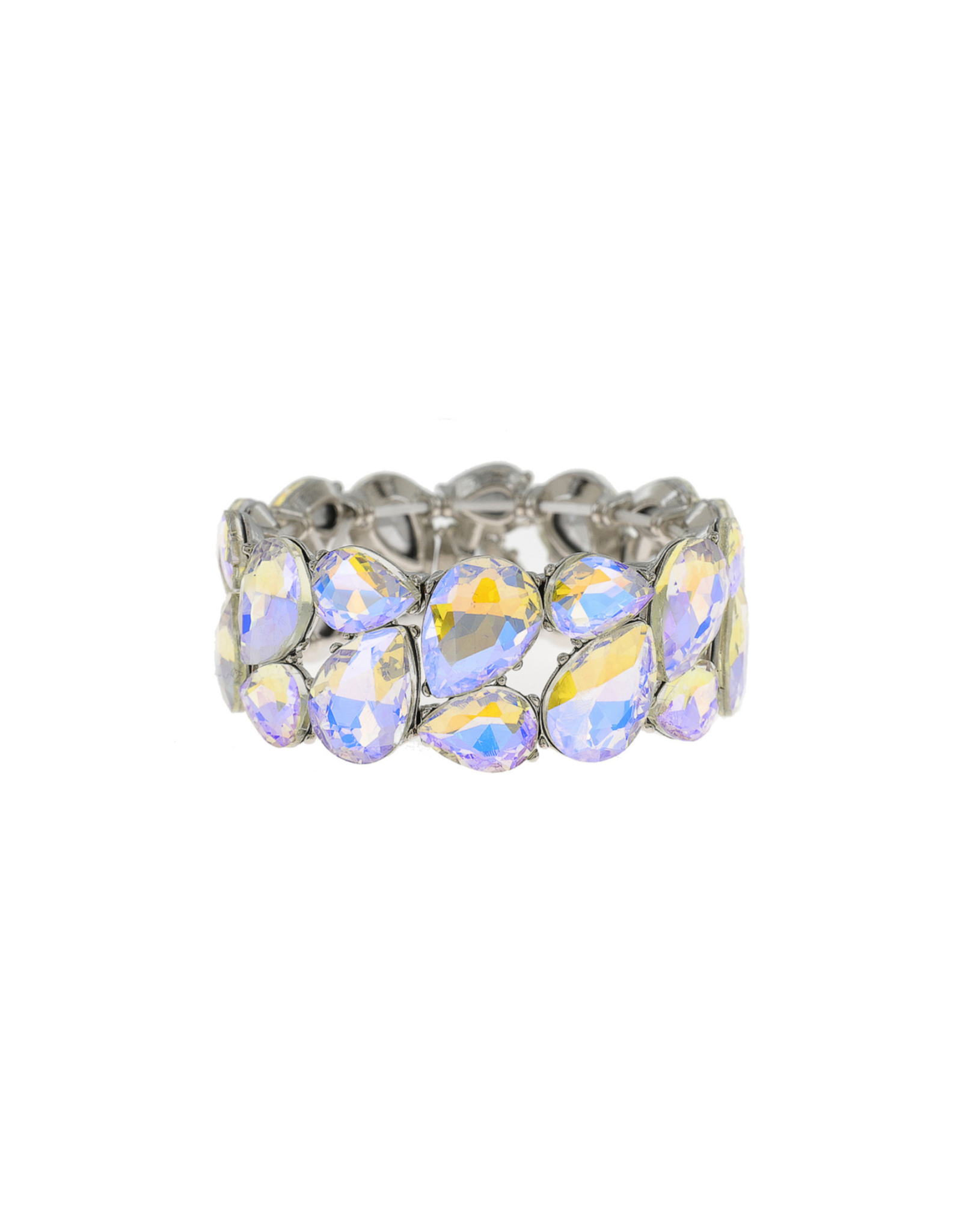 BRACELET-RHINESTONE TEARDROP STRETCH