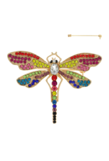 BROOCH-RHINESTONE-DRAGONFLY