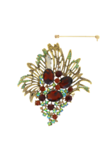 BROOCH-RHINESTONE-BOUQUET