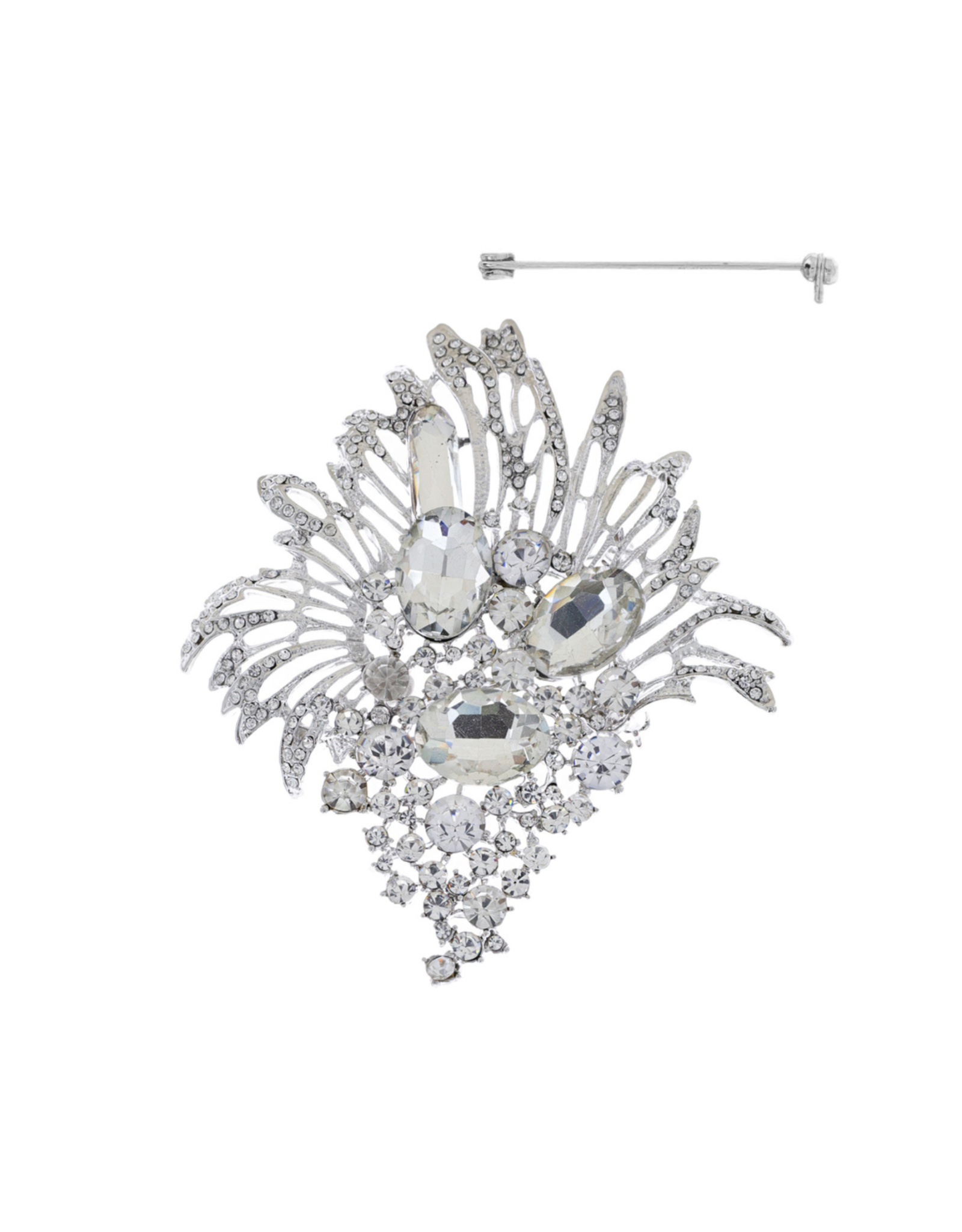 BROOCH-RHINESTONE-BOUQUET