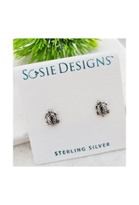 Faire/Sosie Designs EARRINGS-STUDS-SEA TURTLE SLVR