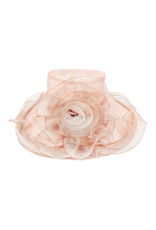 HAT-S OCCASION-FLORAL LACE W/ROSE