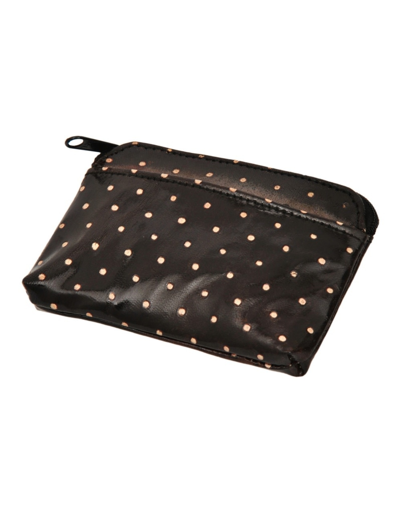 Keena/Tranquillo BAG-COIN PURSE-LEATHER DOTS