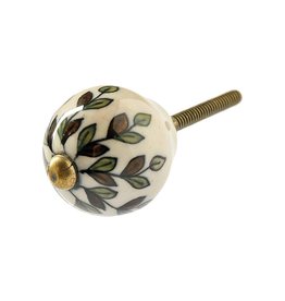 Keena/Tranquillo KNOB-ROUNG-BLK/WHT PATTERN