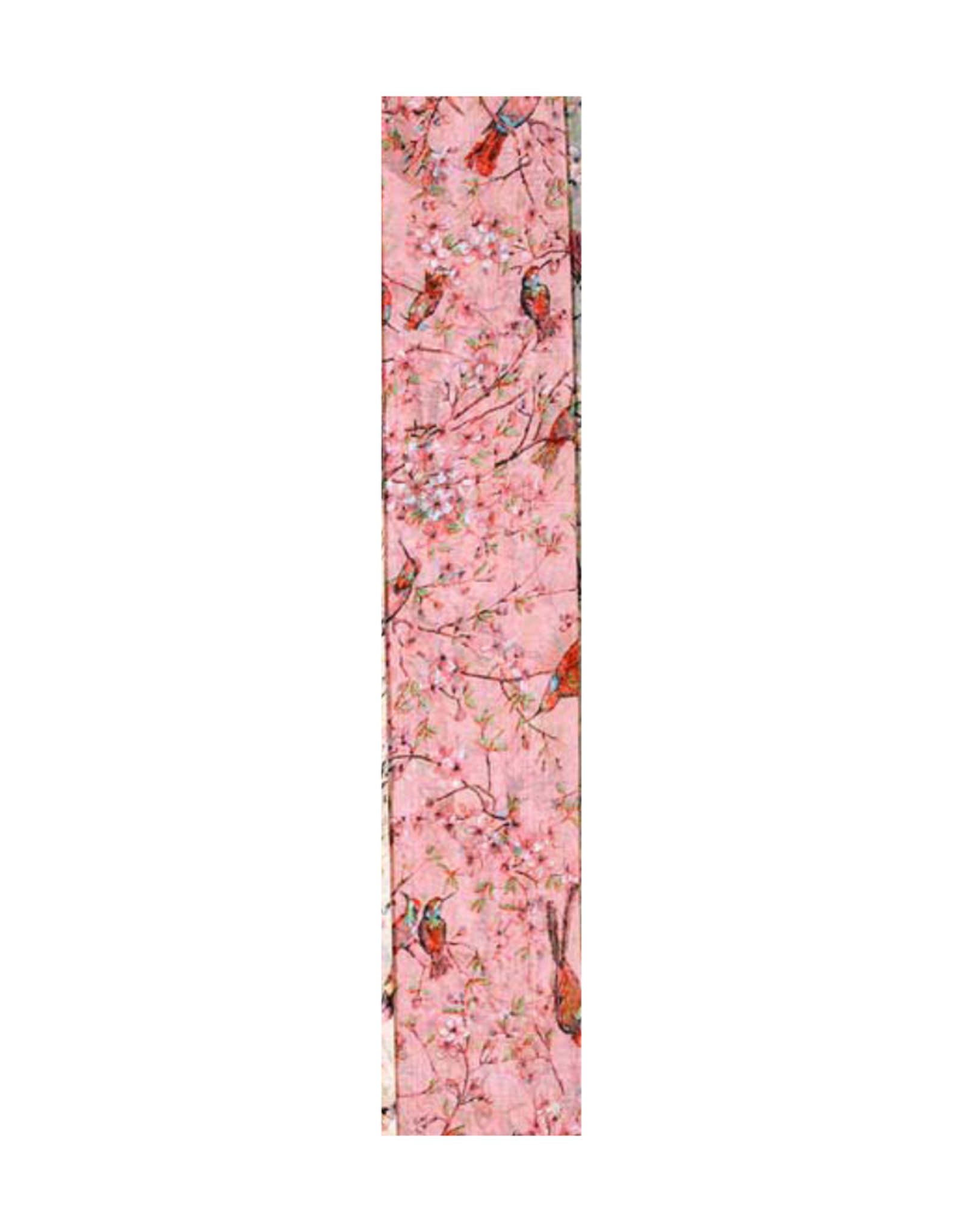 SCARF-VOILE-SWALLOWS W/CHERRY BLOSSOM