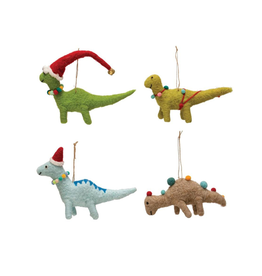 ORNAMENT-FELT-DINOSAUR ASST