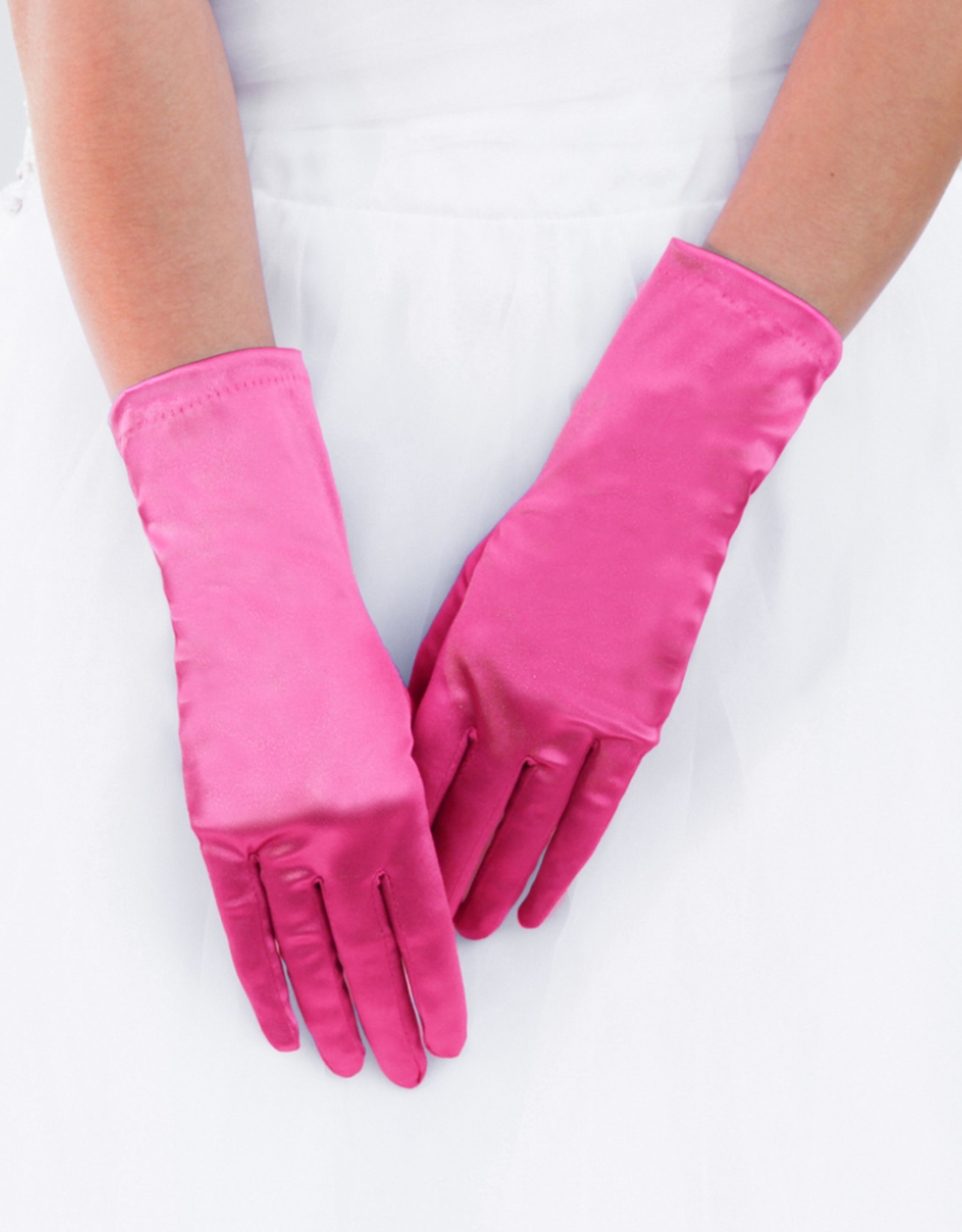 GLOVES-WRIST-SATIN