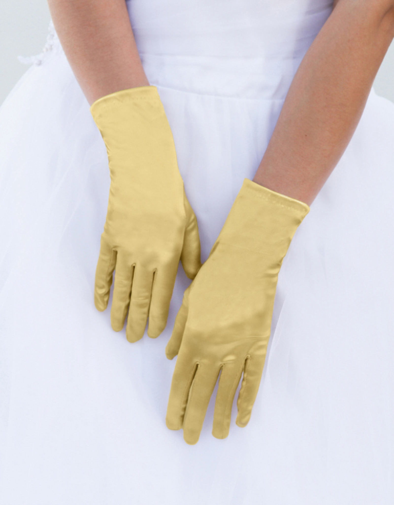 GLOVES-WRIST-SATIN