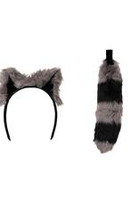 ANIMAL SET-RACOON, EARS HEADBAND/TAIL