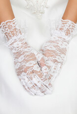 GLOVES-WRIST-LACE W/RUFFLE