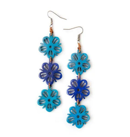 Faire/Organic Tagua Jewelry EARRINGS "AMAPOLA" TAGUA