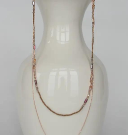 Faire/Island Designs NECKLACE-SIMPLE BEADED 2ROWS