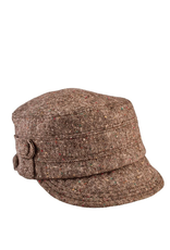 HAT-CADET-TWEED W/BUTTON