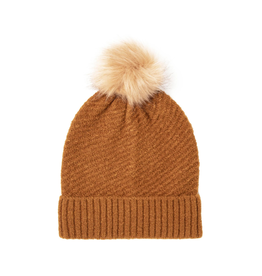 HAT-KNIT BEANIE "NEW DAWN" W/POM