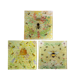 TRAY-GLASS-BEE MEADOW ASST