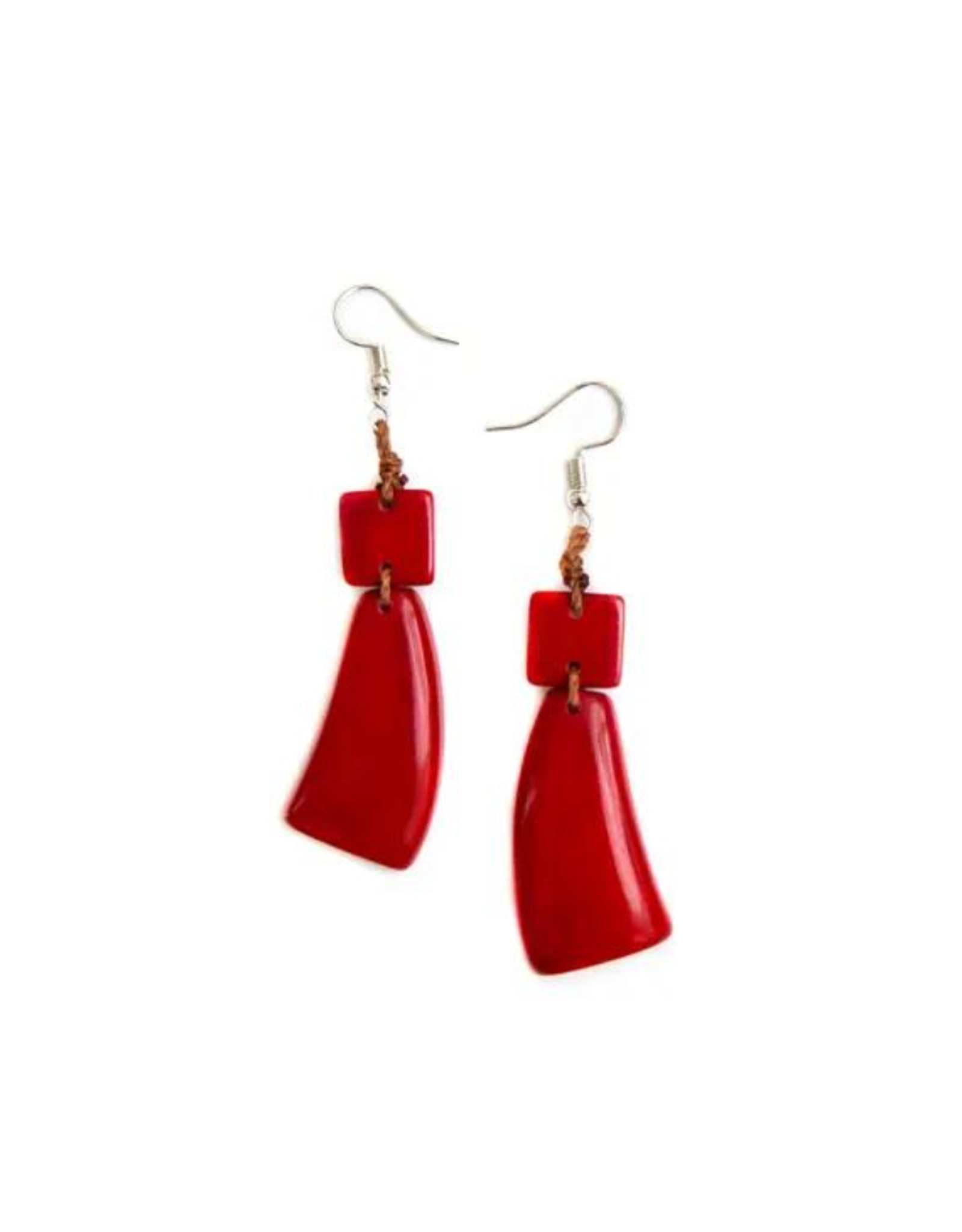 Faire/Organic Tagua Jewelry EARRINGS "ROMA" TAGUA