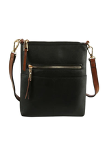 Faire/Handbag Factory BAG-CROSS BODY-W/ZIPPER