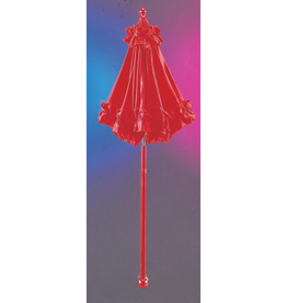 DELUXE SATIN PARASOL, RED