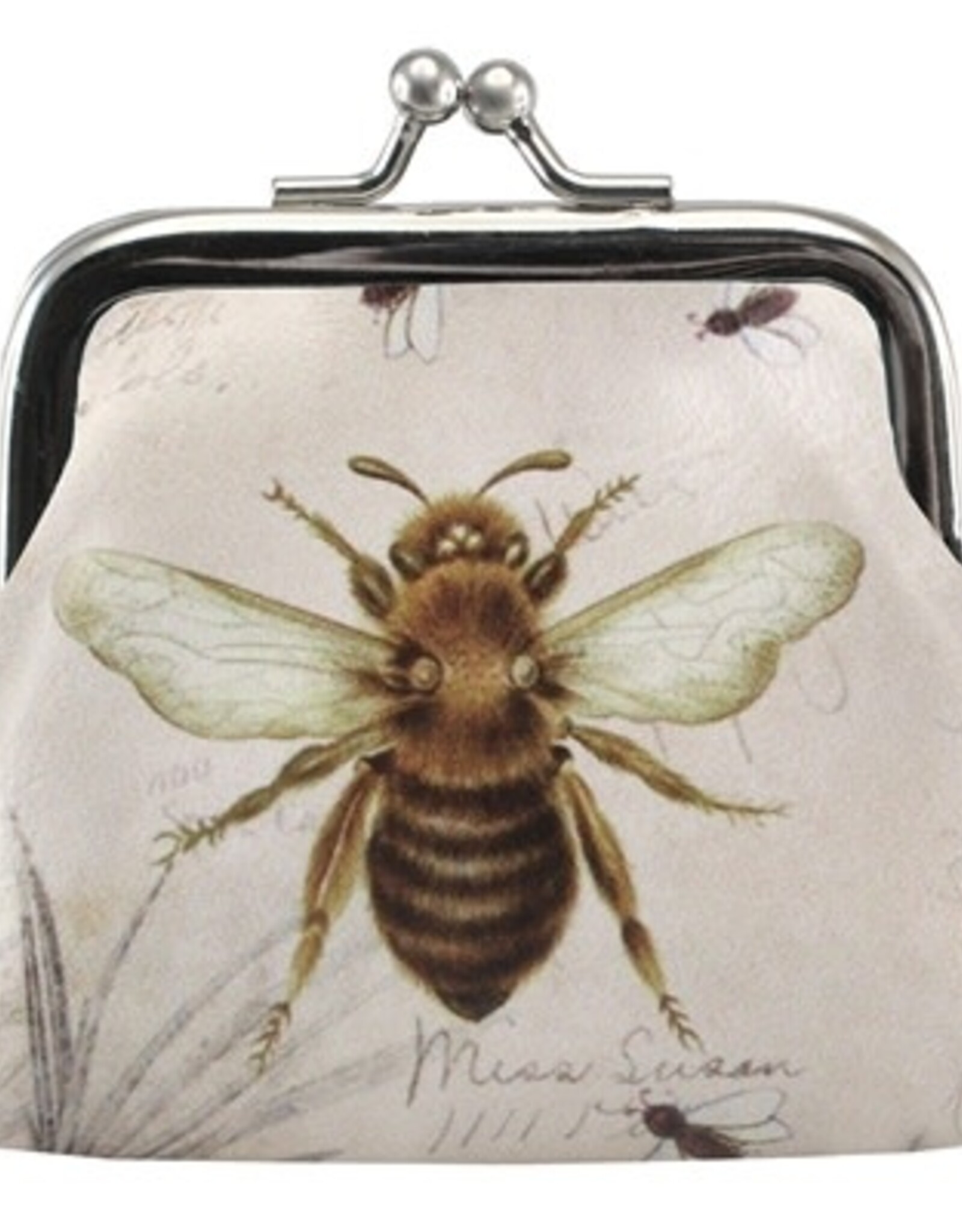 COIN PURSE W/CLASP HONEY BEE