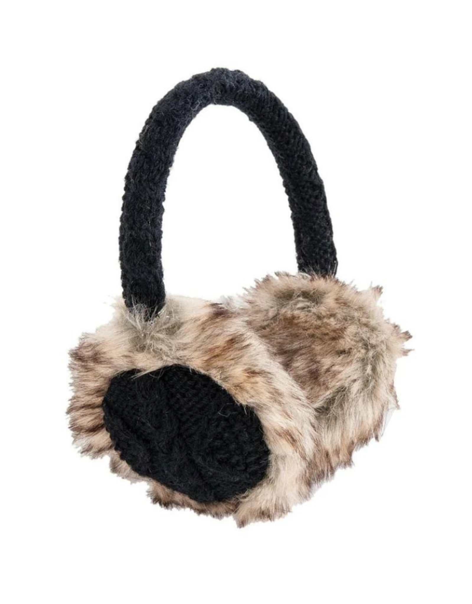 EARMUFFS-SOLID COLOR CABLE KNIT ADJUSTABLE