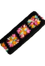 HEADBAND-KNIT-CROCHET FLOWER